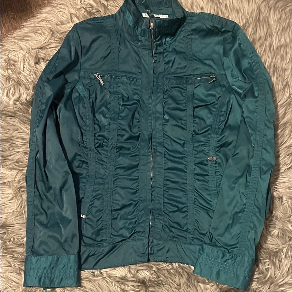 Revolution Teal Zip-Up Jacket